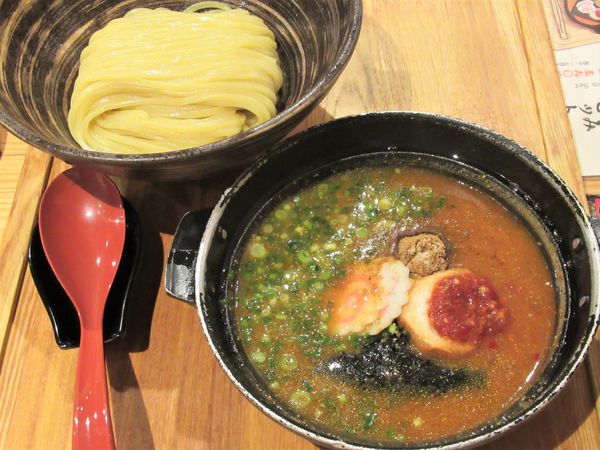 「めんたい煮込みつけ麺（1,408円）」@元祖めんたい煮こみつけ麺の写真
