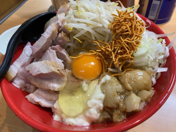 「汁なしそば（中・豚1枚）」@麺屋 もりのの写真