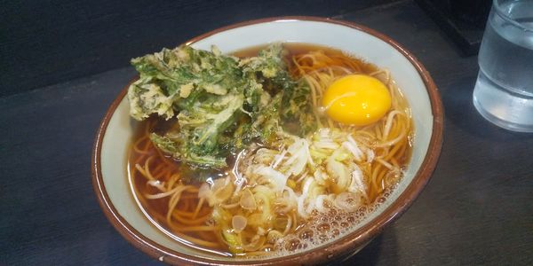 「春菊天そば」@文殊 両国駅前店の写真