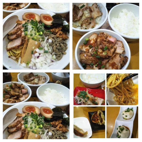 「【限定】煮干油そば+チャーシュー丼+半ライスなど」@麺屋 扇 SENの写真