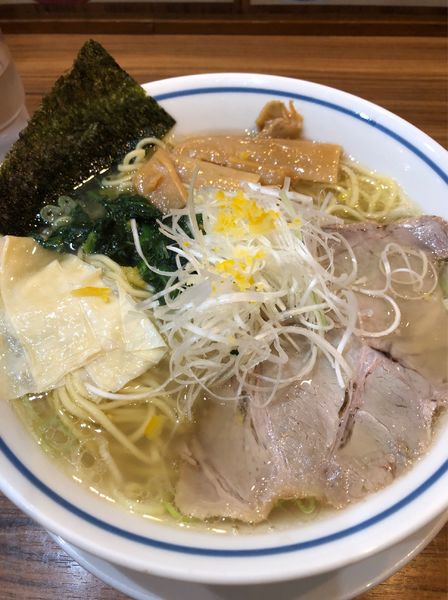 「ゆず塩らーめん」@麺屋 楼蘭 梅田店の写真