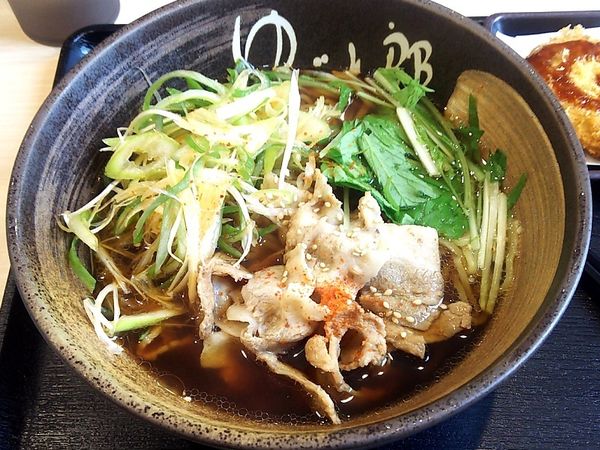 「ピリ辛葱豚中華」@ゆで太郎 平塚桜ヶ丘店の写真