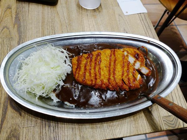 「ロースカツカレー 中（850円）」@ターバンカレー ゲートシティ大崎店の写真