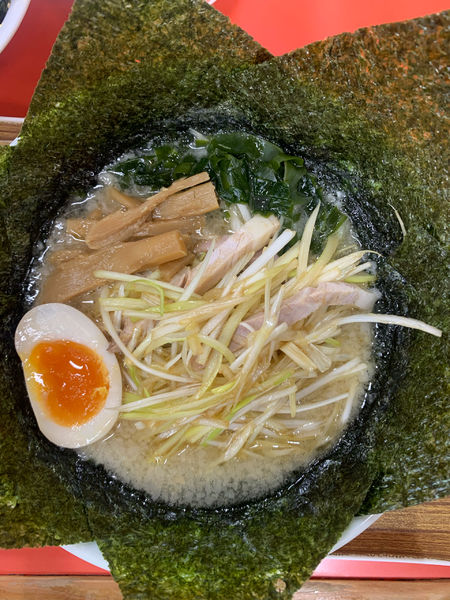 「ネギラーメン半麺＋のり」@ラーメンショップ 鷲宮店の写真