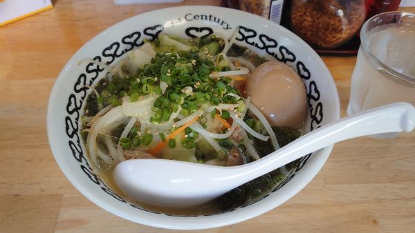 「べジあおさ味玉半からしチャーシュー1枚乗せ」@S.S Centuryの写真