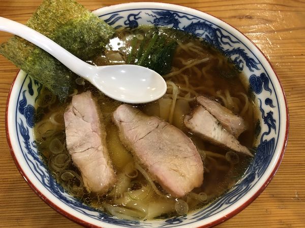 「ワンタン麺870円」@白河手打中華 賀乃屋の写真
