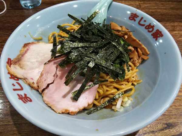 「【限定】まぜそば」@豚骨醤油ラーメン まじめ家の写真