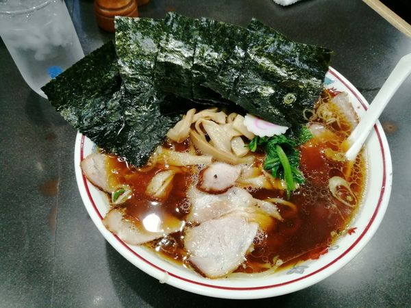 「青島チャーシュー大盛、めんま100、のり50」@青島食堂 曲新町店の写真