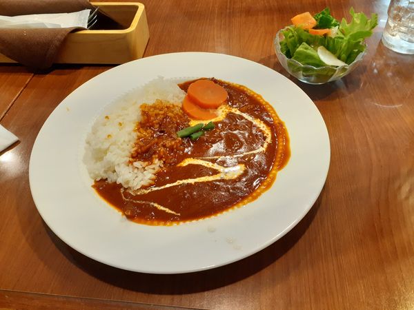 「ハヤシライスセット」@UCCカフェ コンフォート 三省堂書店 神田神保町本社ビル店の写真