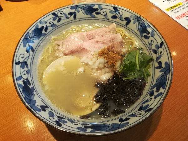 「三種の貝出汁潮そば 880円」@㐂九八 ～garage～の写真