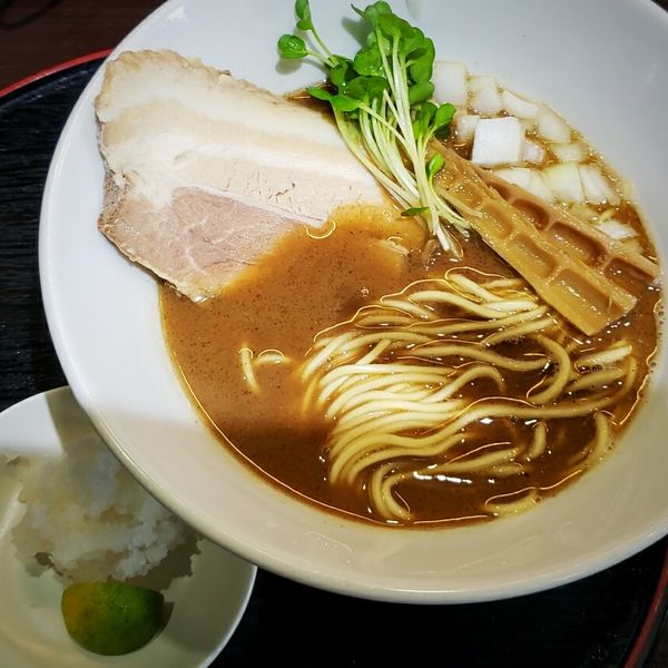 「【限定】焼き秋刀魚らぁめん 1,100円」@麺処 学の写真