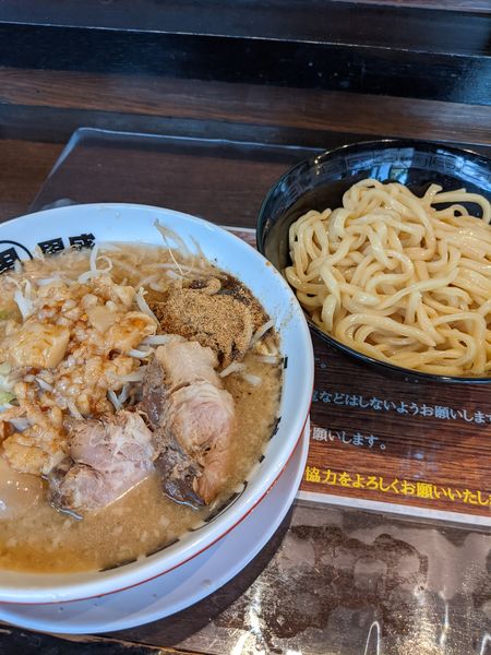 「つけ麺 アブラちょいマシ」@らーめん男盛の写真