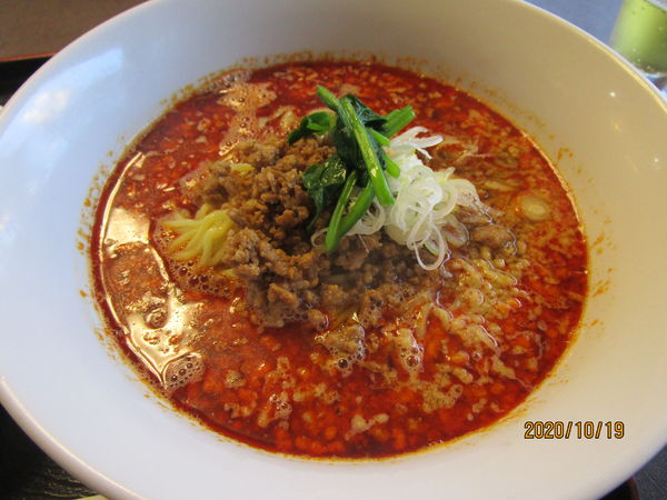 「ランチSet：Ａ・担々麺と炒飯 1000円」@四川菜苑の写真