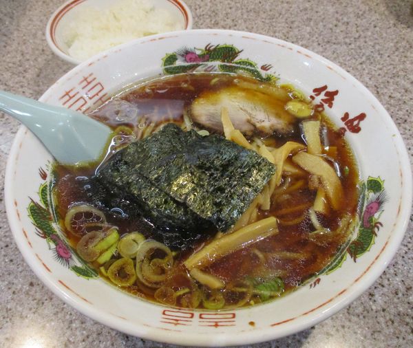 「麺定食（しょうゆ）750円」@ラーメン王 後楽本舗の写真
