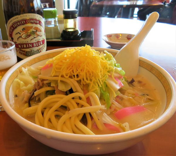 「ちゃんぽん（1,100円）＋麒麟ラガー（770円）」@中華料理 四海樓の写真