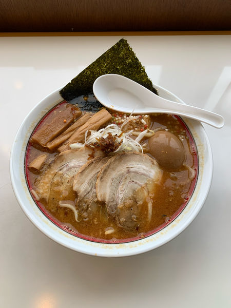 「なにわの炙り吟醸味噌らーめんTPスペシャル」@はんつ遠藤の全国ご当地ラーメンリレーの写真