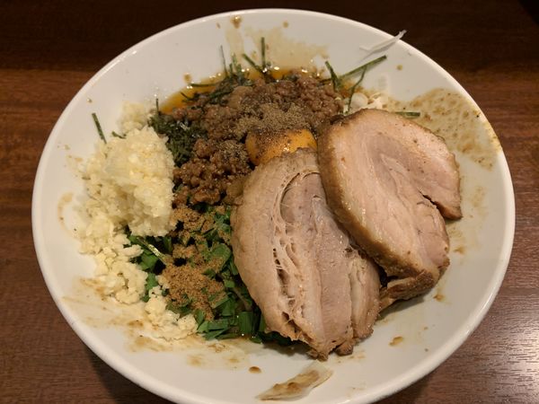 「台湾まぜそば+お肉2枚」@麺屋 づかちゃんの写真