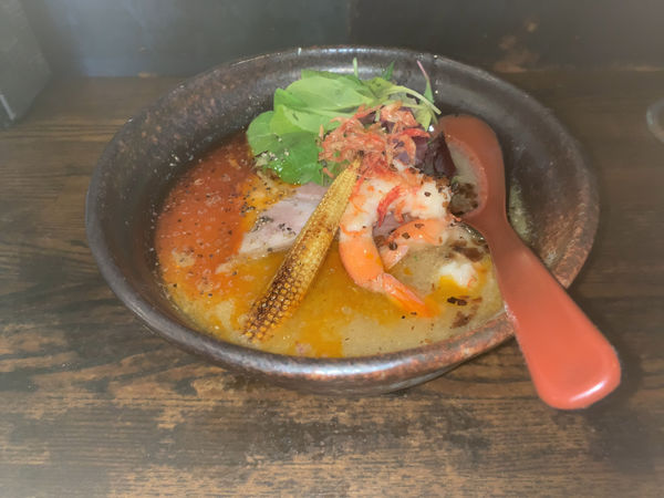 「海老とトウモロコシのラーメン」@麺場voyageの写真