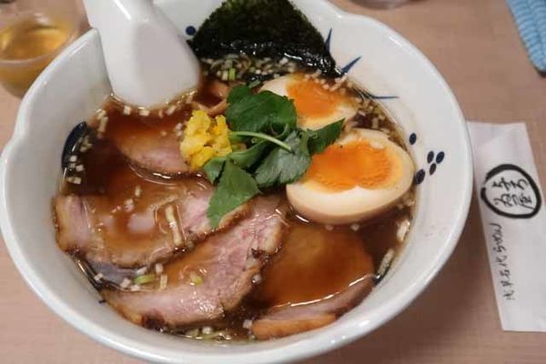 「ちゃーしゅうめん　1,000円＋双子の味玉　100円」@与ろゐ屋の写真