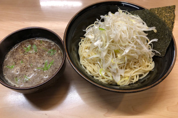「つけそば830円+白ネギ150円+雑炊100円」@つけ麺誉の写真