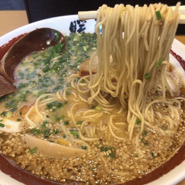 「ねぎゴマラーメン＋味玉」@ラーメン暖暮 海老名店の写真
