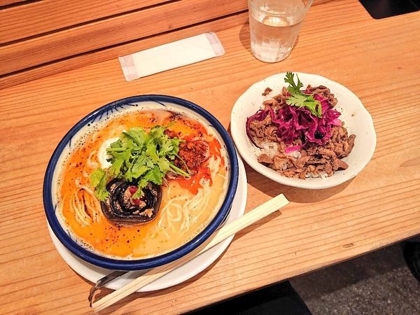 「オスマン担々麺、シューラペひつじめし」@ひつじそば 人と羊の写真