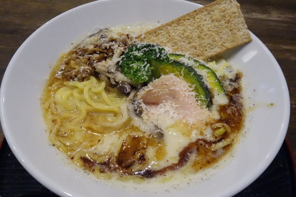 「【限定】秋のベジポタ麺」@仙臺らーめん 味噌 三礎の写真