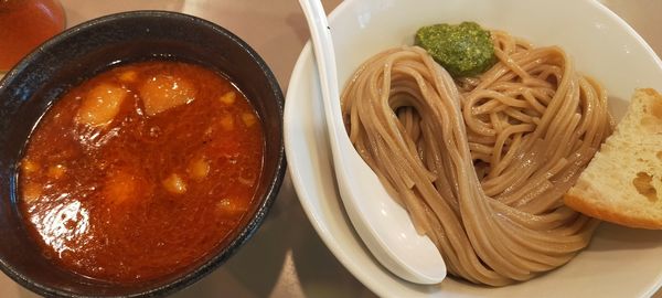 「海老トマトつけ麺」@つけ麺 五ノ神製作所の写真
