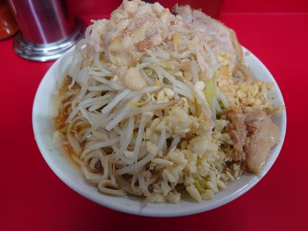 「小ラーメン ヤサイニンニクアブラショウガ」@ラーメン二郎 大宮公園駅前店の写真
