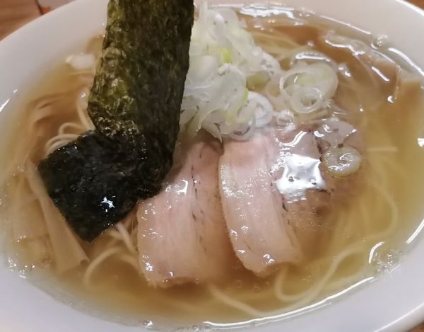 「中華そば¥750＋水ギョウザ(クーポン）」@中華そば うめ川の写真