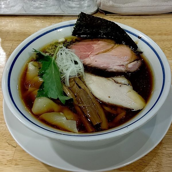 「ワンタン中華そば(醤油)」@手打式超多加水麺 ののくらの写真