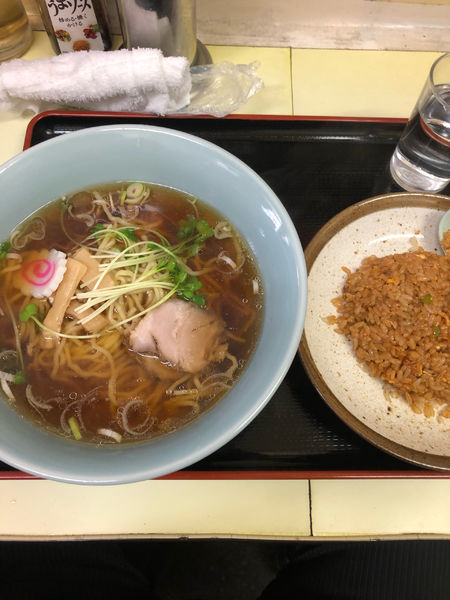 「半ナシゴレンラーメンセット」@中華料理 幸楽の写真