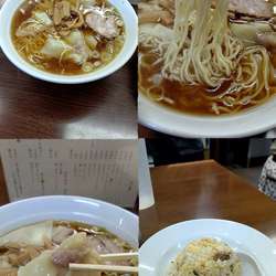 『ワンタンメン+半チャーハン(¥650+300)』