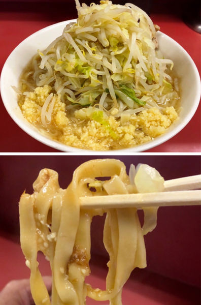 「少なめ(試作麺)」@ラーメン二郎 ひばりヶ丘駅前店の写真