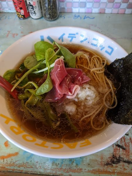 「【部活】ラム生ハム×ラムボーン=淡麗中華ソバ」@ハイデン.コッコFACTORYサマンサ・タマサの写真