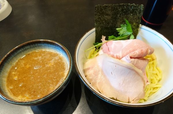 「つけそば もろみポークロース」@中華そば 四つ葉の写真