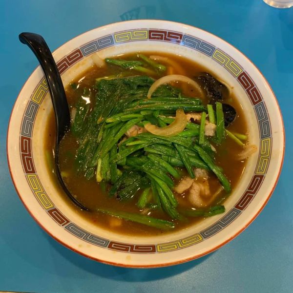 ニラそば+シュウマイ半個(2個)