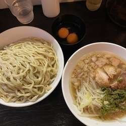 禁断のトク　大つけ麺、あおさ、生卵×2