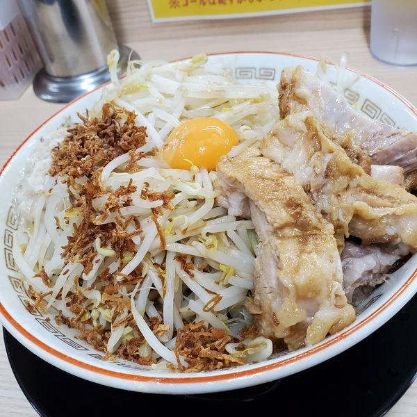 「小ラーメン汁なし/ヤサイ/アブラ/カラメ(¥900)」@ラーメン 豚スタの写真