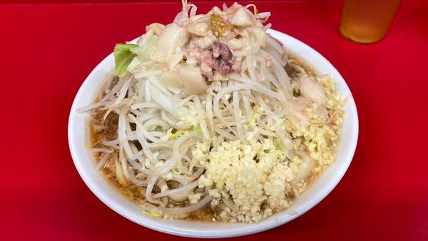 「小（ニンニクヤサイアブラショウガ）」@ラーメン二郎 大宮公園駅前店の写真