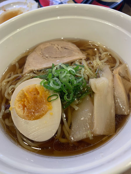 「香味油の醤油ラーメン」@かっぱ寿司 福島矢野目店の写真