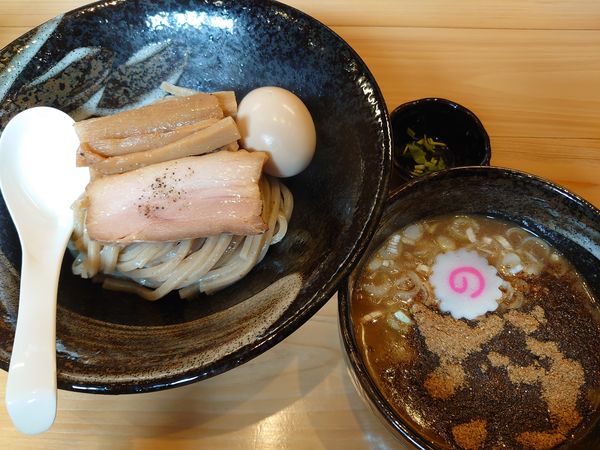 「つけそば小盛+味玉(900円)」@中華蕎麦 田なかの写真
