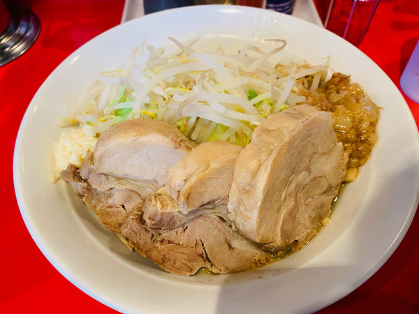 「油そば大＋豚ダブル」@ボディブローの写真