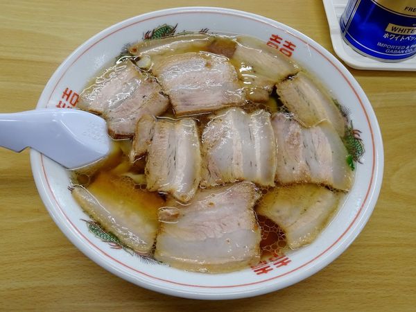 「肉そば（900円）＋手打ち（100円）」@古川農園の写真