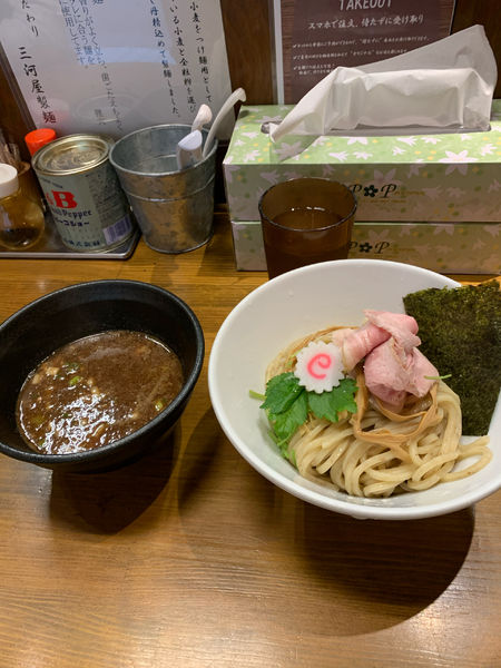 「濃厚魚介つけ麺」@馳走麺 狸穴の写真