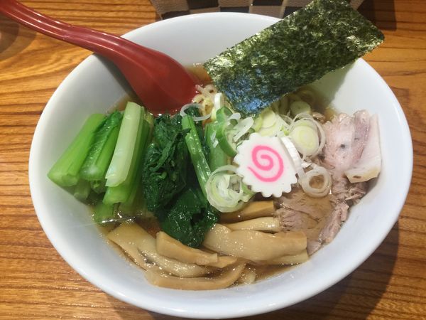 「らぁめん・小＋江戸菜(¥530+サービス)」@神田らぁめん 悠 HARUKAの写真