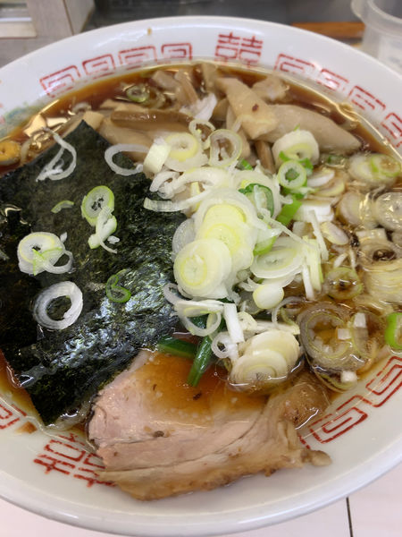 「青島ラーメン　メンマ、ネギ増量」@青島食堂 秋葉原店の写真