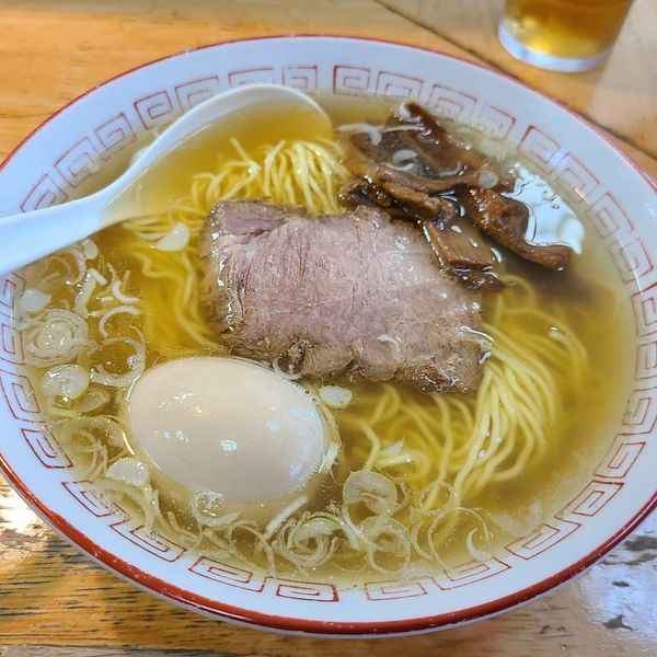 「中華そば(中)¥650+玉子¥100+半カレーライス¥300」@中華そば さとうの写真