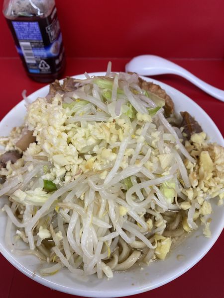 「小ぶた（ヤサイ・ニンニク・ショウガ）」@ラーメン二郎 大宮公園駅前店の写真