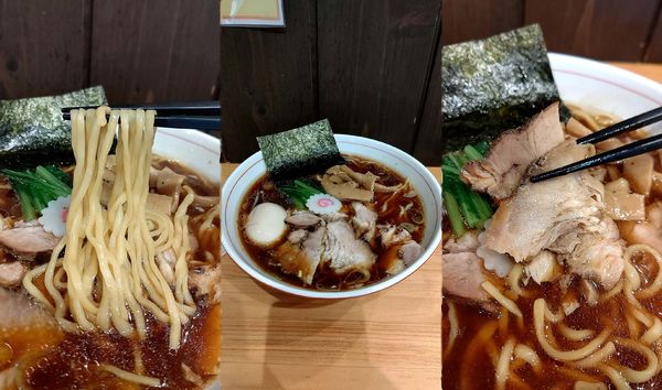 「『しょうゆらーめん+大盛+味玉(¥750+100+100)』」@柳麺かいとの写真